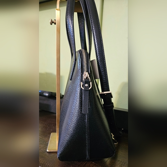 KATE SPADE Classic Handbag Crossbody Black White Bow New without tags - Picture 4 of 9